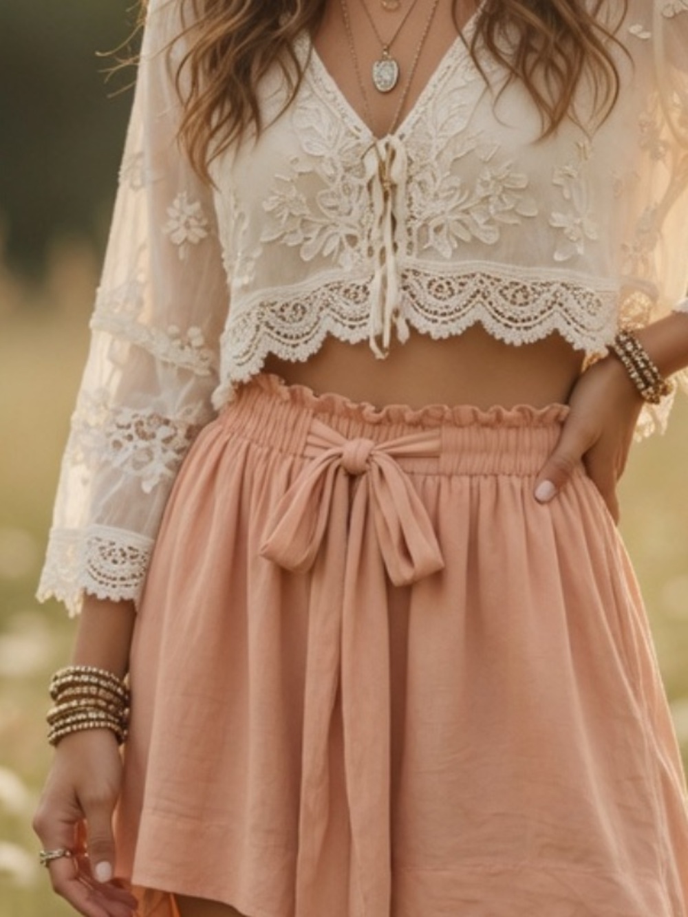 Jen's 🏴‍☠️ Pirate Booty Blush Peach Shorts high rise w belt NWT L